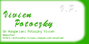 vivien potoczky business card